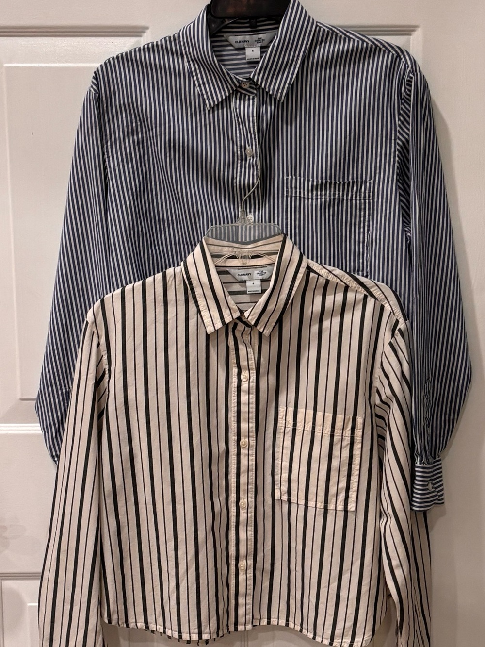 Old Navy Cropped Button Down Shirt BUNDLE -NWOT Women's Sz S Long Sleeve